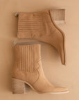 The Addison | Camel Western Inspired Boot *FINAL SALE*