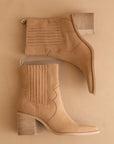 The Addison | Camel Western Inspired Boot