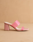 The Bagan | Pink Transparent Sandal Heel *FINAL SALE*