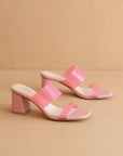 The Bagan | Pink Transparent Sandal Heel *FINAL SALE*