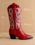 The Amaya | Cherry Classic Western Cowgirl Boot