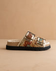 The Gaylen | Floral Tapestry Fleece Lined Slipper Slide *FINAL SALE*