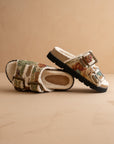 The Gaylen | Floral Tapestry Fleece Lined Slipper Slide *FINAL SALE*