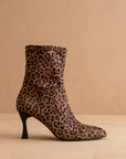 The Goldie | Leopard Sculpt Heel Bootie