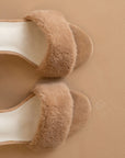 The Hadley | Almond Feather Heels *final sale*