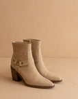 The Jackson | Khaki Pointed Toe Moto Bootie *FINAL SALE*