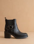 The Jayden | Black Motorcycle Bootie