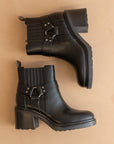 The Jayden | Black Motorcycle Bootie