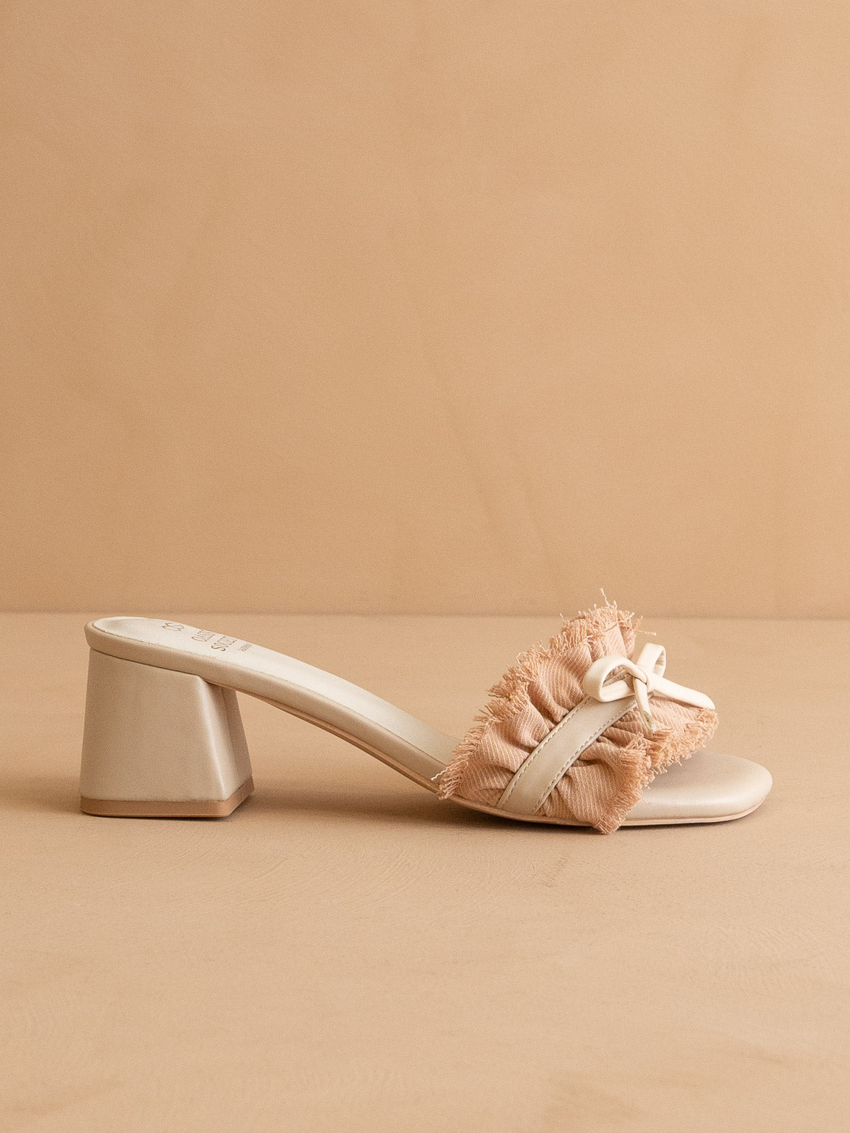 The Julissa | Apricot Romantic Low Heel Sandal *FINAL SALE