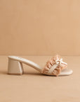 The Julissa | Apricot Romantic Low Heel Sandal *FINAL SALE*