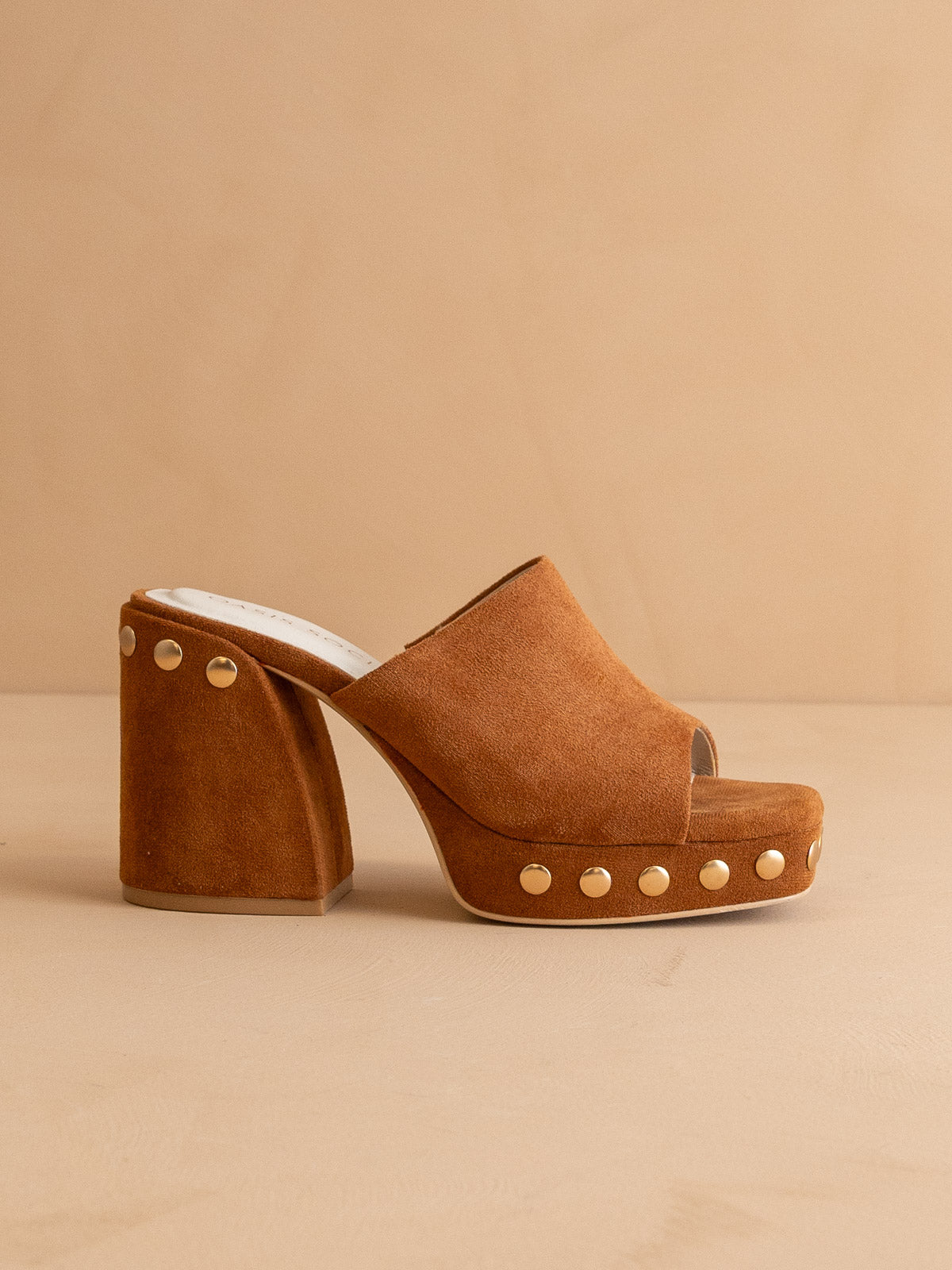 The Leona | Caramel Studded Platform Heel – Oasis Society