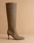 The Lexington | Dark Taupe Pointed Toe Knee High Boot