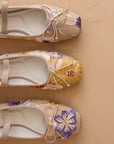 The London | Floral Ballet Pointe Flat