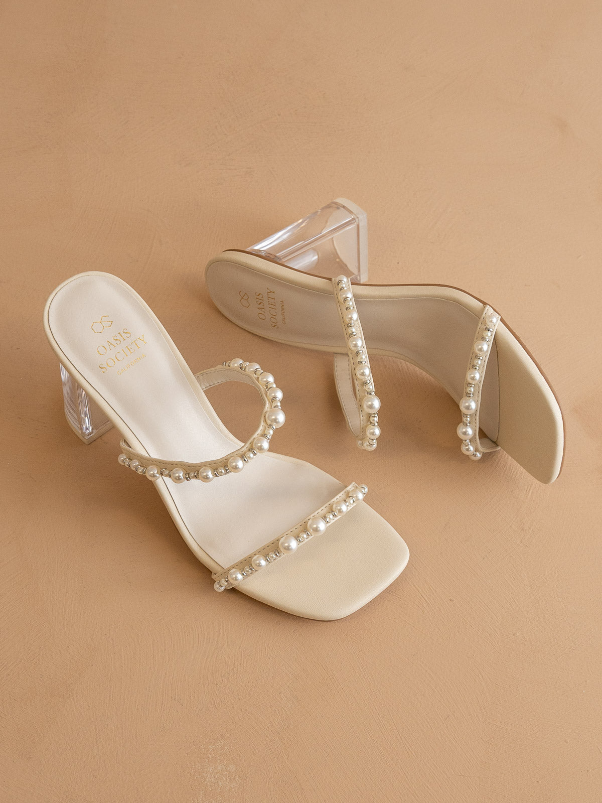 The Mae | Bridal Pearl Heel – Oasis Society