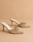 The Meridian | Sand Kitten Heel
