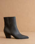 The Miley | Black Alligator print pointed toe Cowgirl Bootie *FINAL SALE*