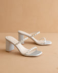 The Phoebe | Something Blue Beaded Strap Heel – Bridal & Occasion