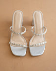 The Phoebe | Something Blue Beaded Strap Heel – Bridal & Occasion