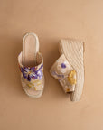 The Raina | Floral Espdarille Slip On Wedge *FINAL SALE*