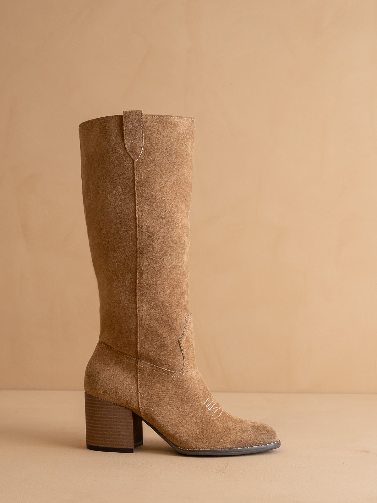 The Roxanne | Latte Knee High Western Bucket Boot *FINAL SALE
