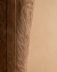 The Samara | Brown Embroidered Tall Cowgirl Boot