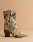 The Sorrel | Vintage Floral Print Western Bootie