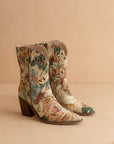 The Sorrel | Vintage Floral Print Western Bootie