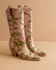 The Tesha | Rose Garden Floral Statement Cowboy Boot