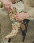 The Sorrel | Vintage Floral Print Western Bootie