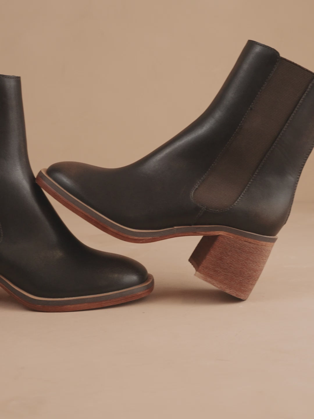 The Olivia | Espresso Chelsea Heel Boots – Oasis Society