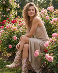 The Tesha | Rose Garden Floral Cowboy Boot