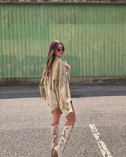 The Adriana | Beige Rodeo Boot