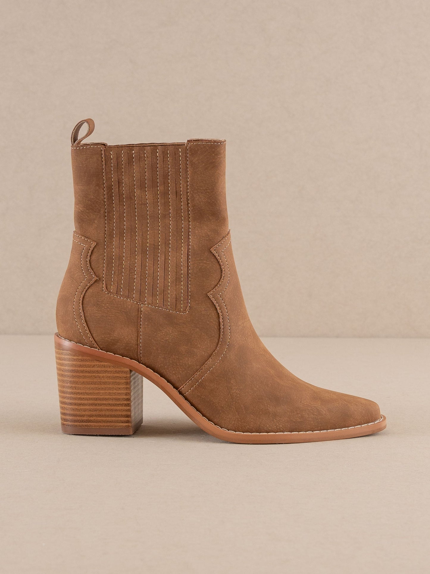 The Addison | Brown Perfectly Paneled Western Boot