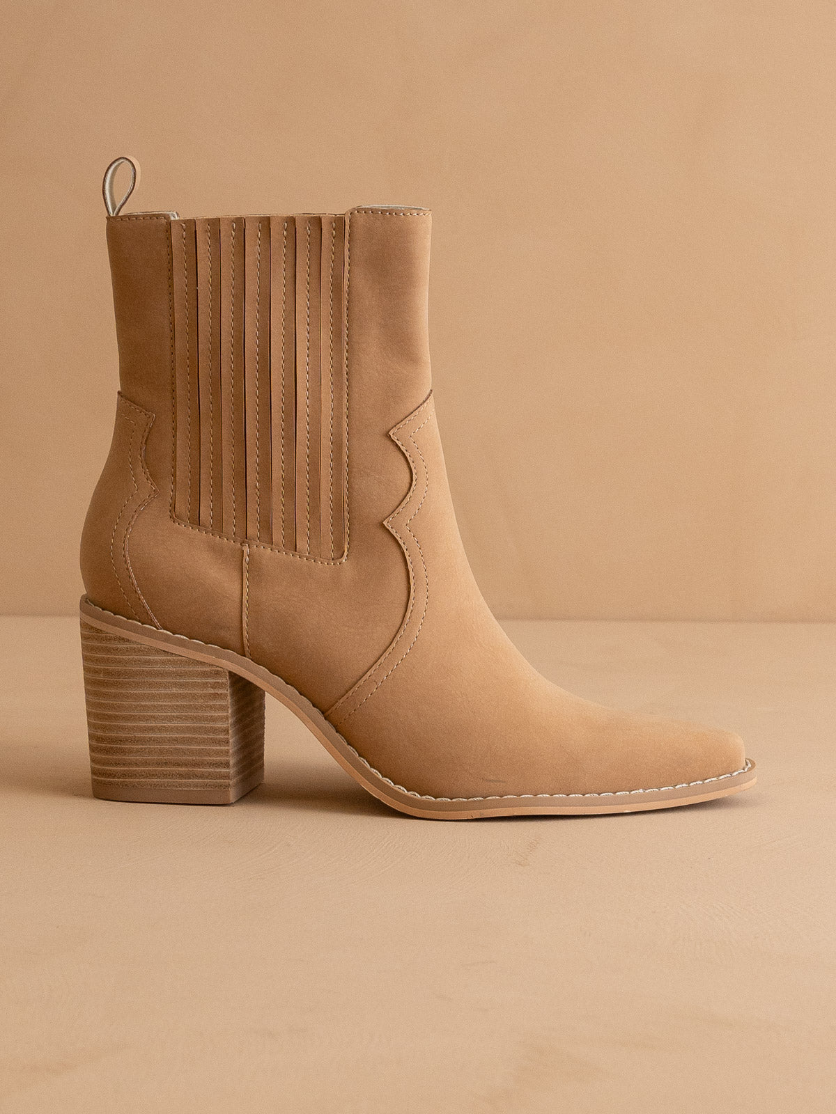 The Addison |  Camel Western Inspired Boot