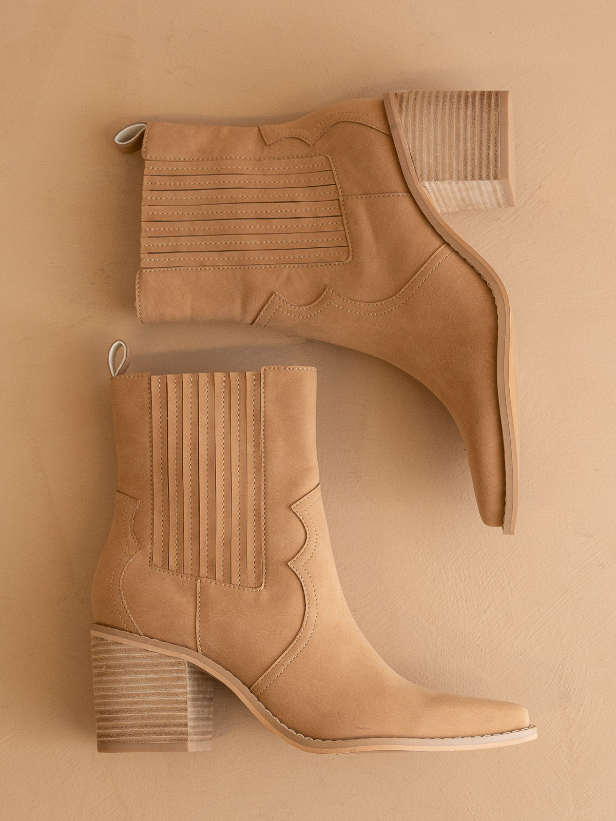 The Addison |  Camel Western Inspired Boot