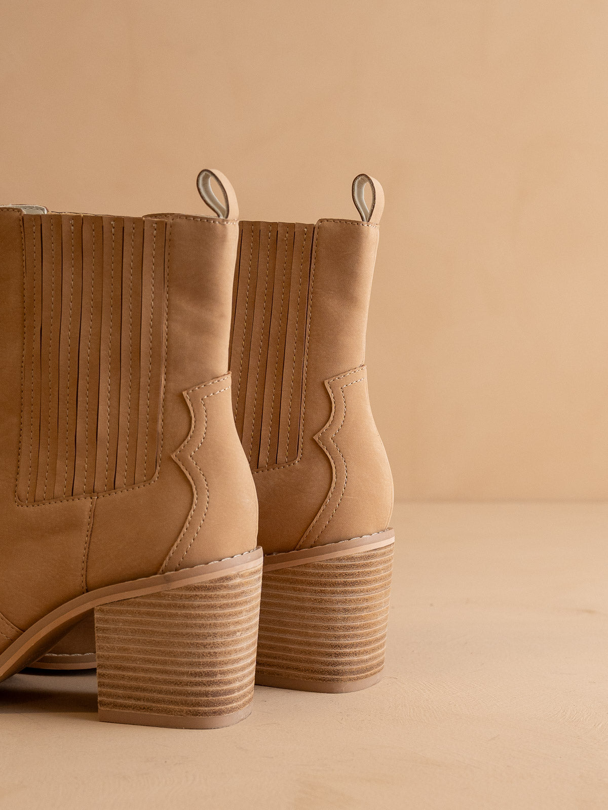 The Addison |  Camel Western Inspired Boot