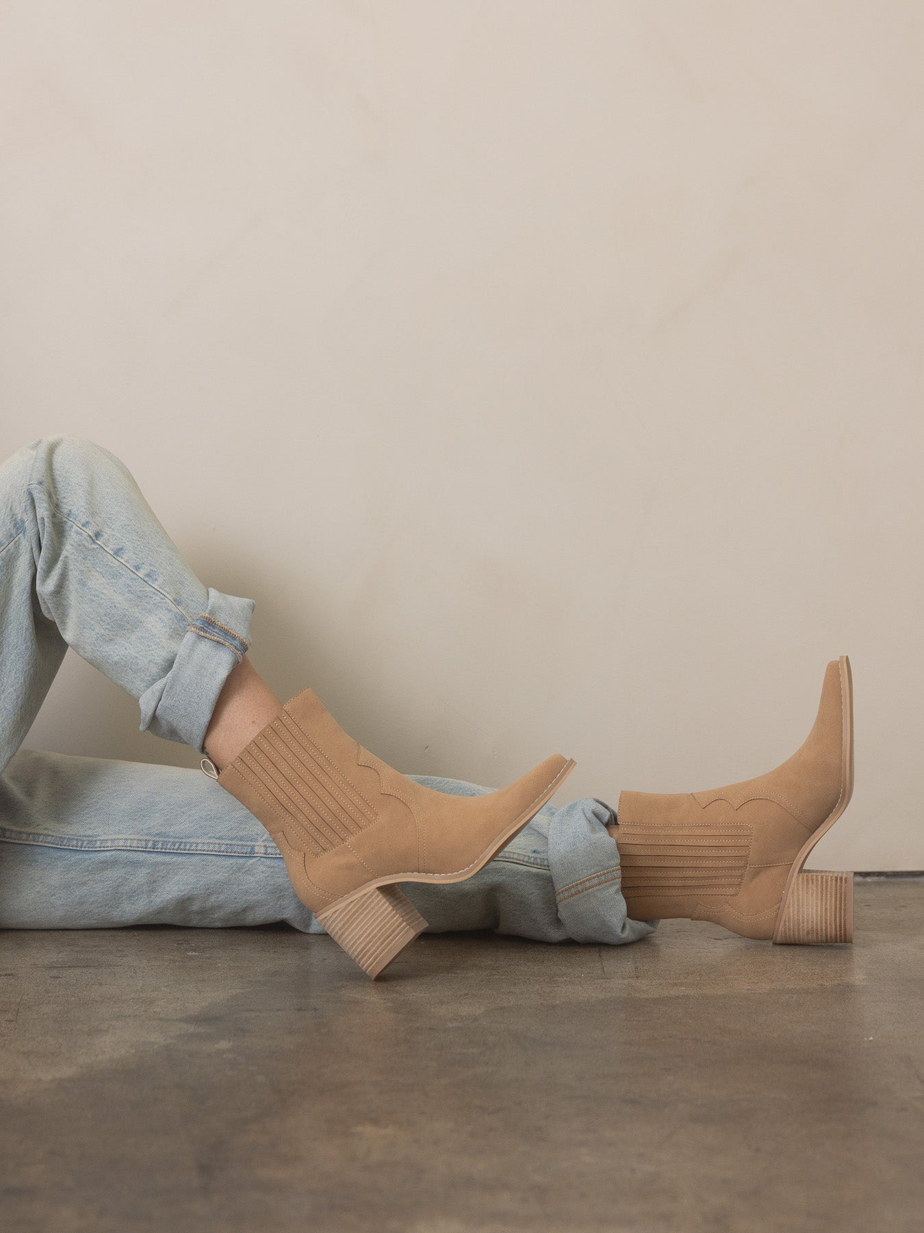 The Addison |  Camel Western Inspired Boot