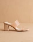 The Bagan | Apricot Transparent Sandal Heel *FINAL SALE*
