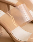 The Bagan | Apricot Transparent Sandal Heel *FINAL SALE*