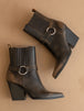 The Carson | Brown Distressed Leather Moto Bootie *FINAL SALE*