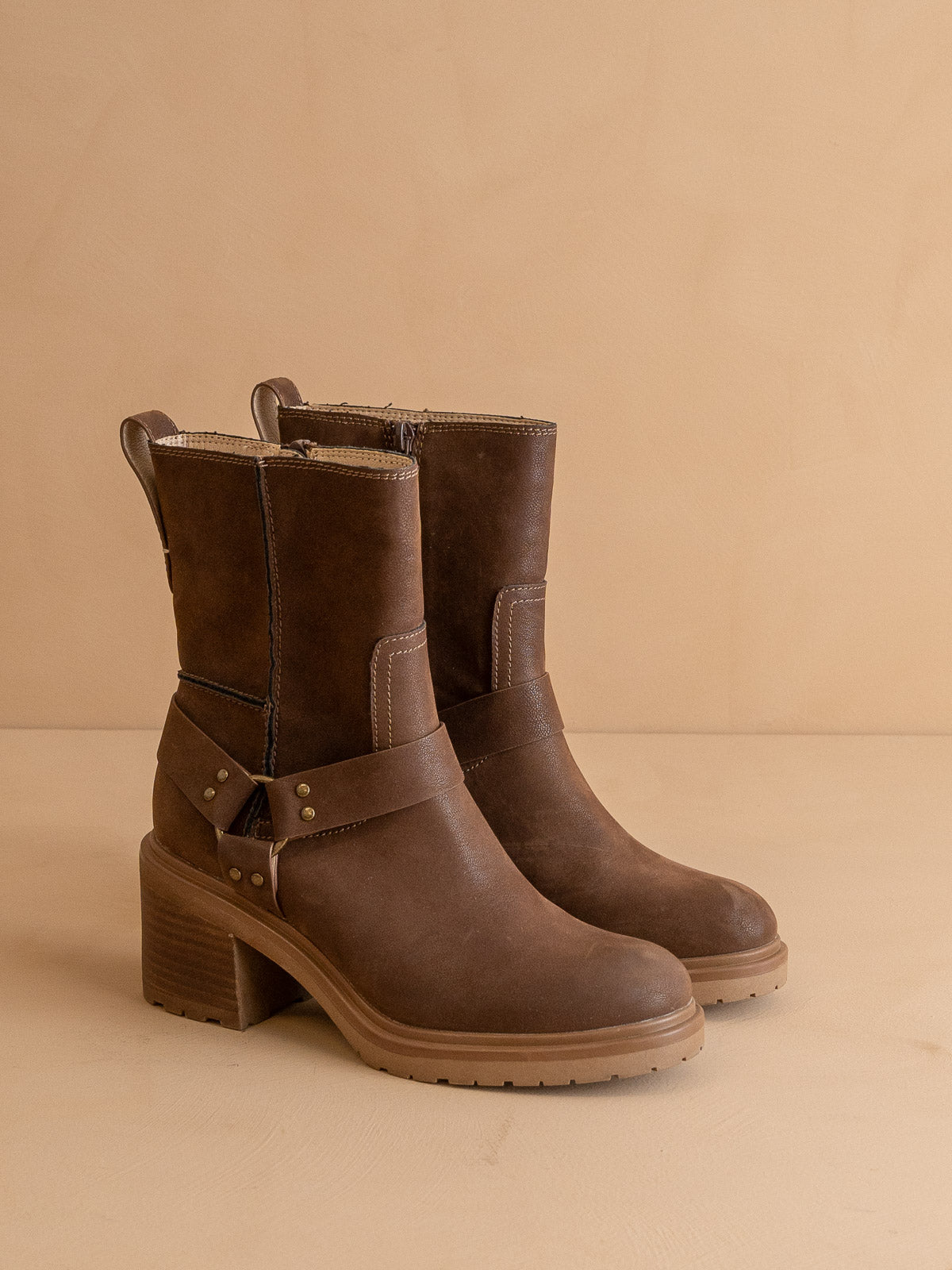 The Clyde | Coffee Moto Inspired Ankle Boot *FINAL SALE* – Oasis Society
