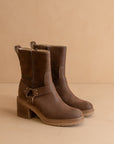 The Clyde | Coffee Moto Inspired Ankle Boot *FINAL SALE*