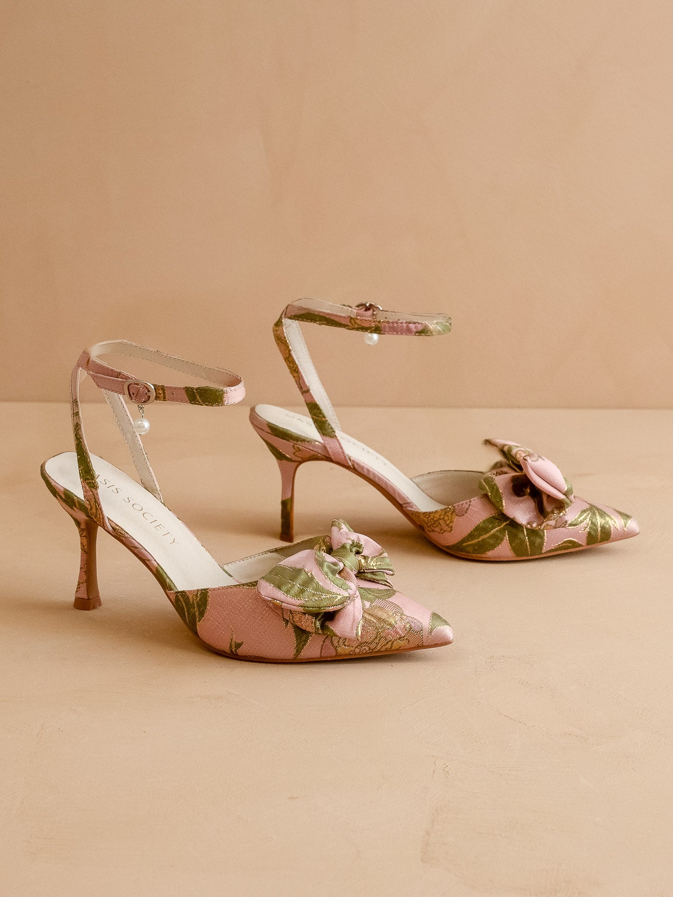 The Colette | Rose Garden Floral Pointed Toe Party Wedding Heel