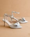The Colette | Something-Blue Pearl Bow Bridal Heel