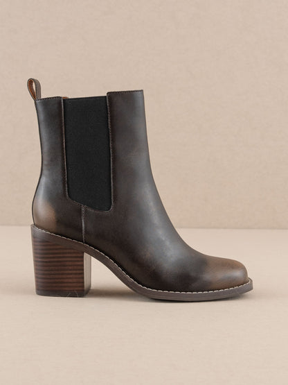 The Dakota | Brown Heeled Chelsea Bootie