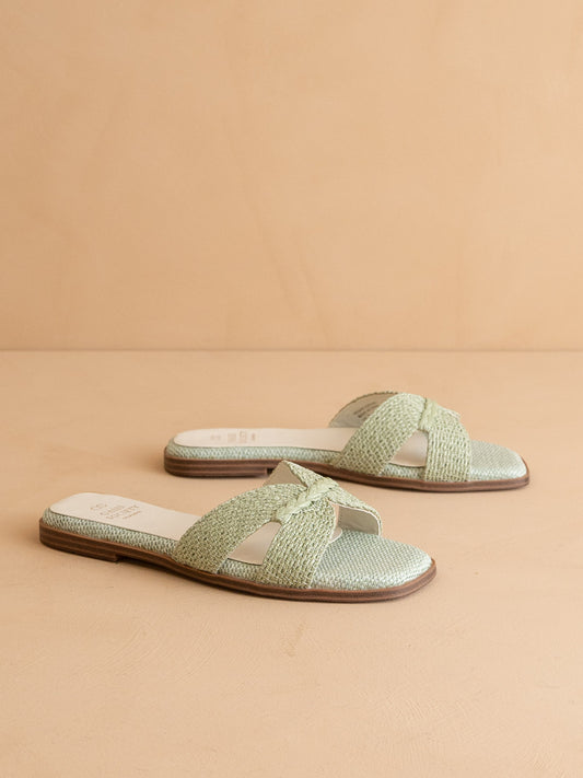 The Fatima | Mint Butterfly Strap Sandal