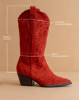 The Amaya | Red Classic Cowgirl Boot