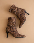 The Goldie | Leopard Sculpt Heel Bootie