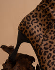 The Goldie | Leopard Sculpt Heel Bootie