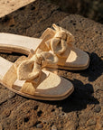 The Ginny | Natural Textured Bow Slide